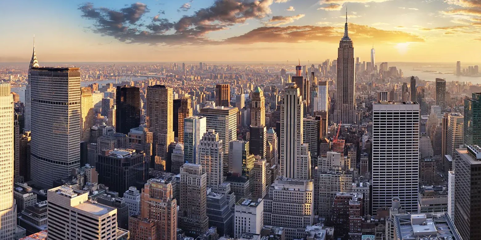 View of a city skyline