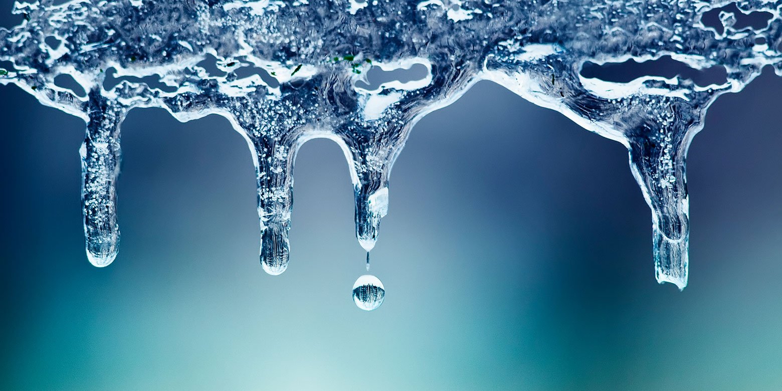 Icicles dripping